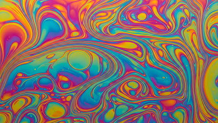 marbling art patterns as abstract colorful background, closeup of photoの素材