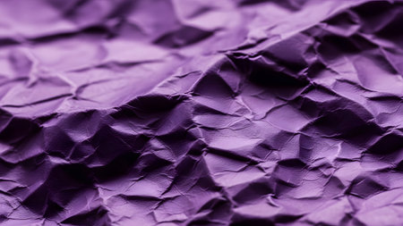 Purple crumpled paper texture. Abstract background for design.の素材