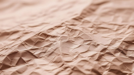 Crumpled paper background in brown tone. Abstract background and texture for design.の素材