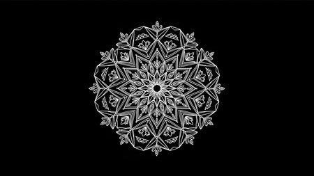 Mandala. Ethnic decorative element. Hand drawn backdrop. Islam, Arabic, Indian, ottoman motifsの素材