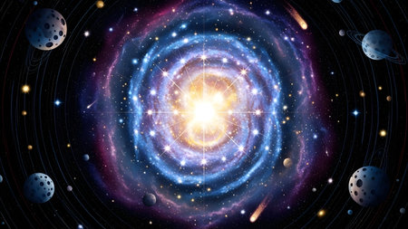 Beautiful snowflake on a black background. 3d rendering, 3d illustration.の素材