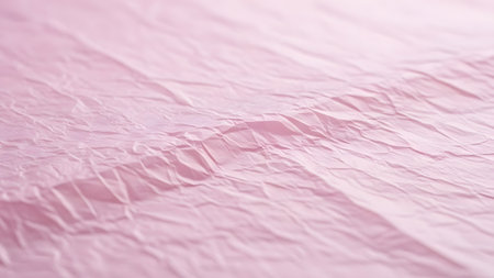 Pink crumpled paper texture. Abstract background and texture for design.の素材