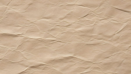 Brown crumpled paper texture or background for design with copy space for text or image.の素材