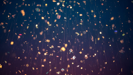 abstract background with bokeh defocused lights and stars.の素材