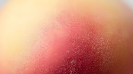 abstract background - close-up of a red and yellow appleの素材