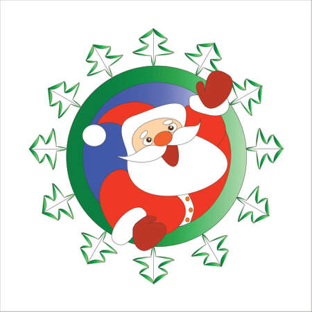 Santa Claus - banner - Illustrationのイラスト素材