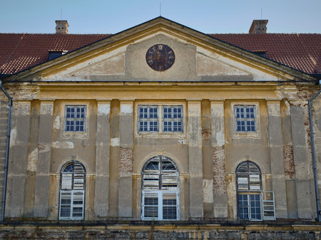Exterior of the historic castle in Holic, Slovakiaのeditorial素材