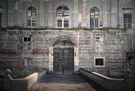Exterior of the historic castle in Holic, Slovakiaのeditorial素材