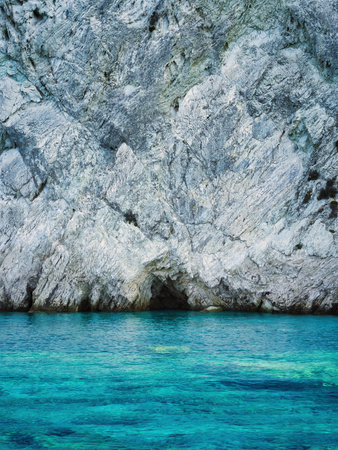 Rocky coast of Zakynthos island, Greece
