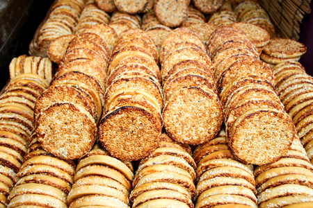 chinese specialty of shaobingの写真素材