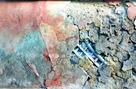 cracked old plasterの写真素材