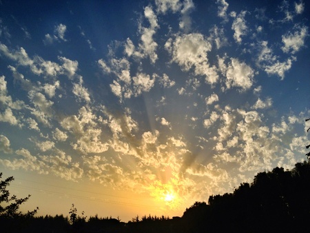 Incredible sunrise in Rome.の素材