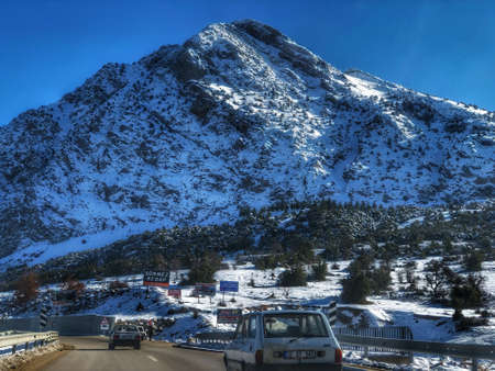 Great mountains and travel in Turkey.の写真素材