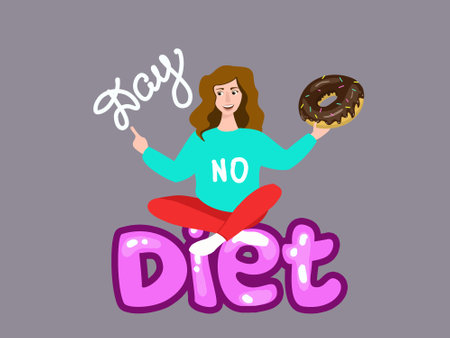 International No Diet Day.のイラスト素材
