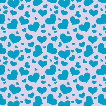 pattern of velvet blue hearts on a gray background for your wallpaper and clothing designのイラスト素材