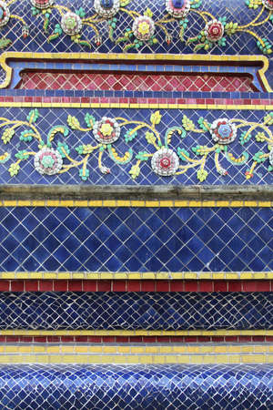 ancient Thai style tile pattern designの写真素材