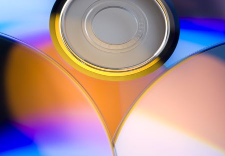 A Lot Of CD On Closeupの写真素材