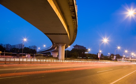 express way at night timeの写真素材
