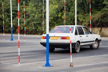 driving test in chinaの写真素材