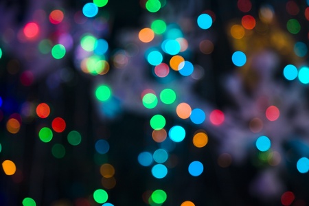 abstract background of holiday lights 