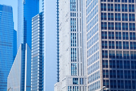 Skyscrapers in Shanghai Chinaの写真素材