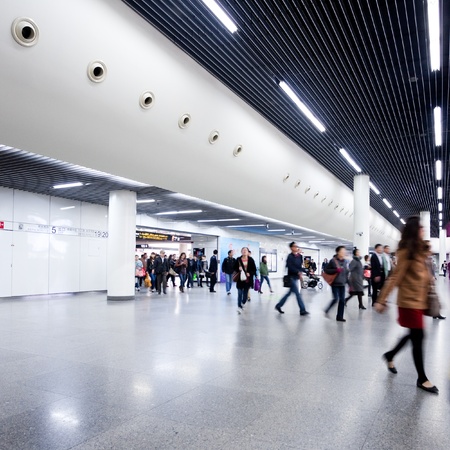 Passenger in the subway station in Shanghaiのeditorial素材