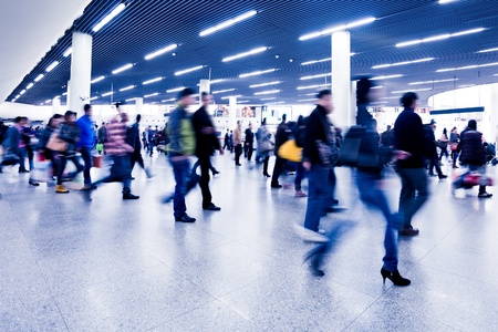 Passenger in the subway station in Shanghai Passenger in the subway station in Shanghai