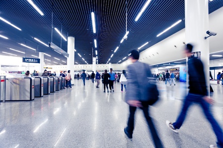Passenger in the subway station in Shanghaiのeditorial素材