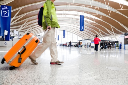 Passenger in the Shanghai airportのeditorial素材