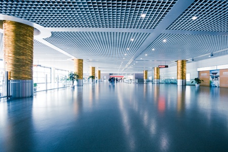 interior of the modern architectural in shanghai airport interior of the modern architectural in shanghai airport
