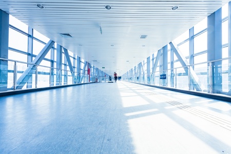Passenger in the Beijing bus station.Motion blurの写真素材