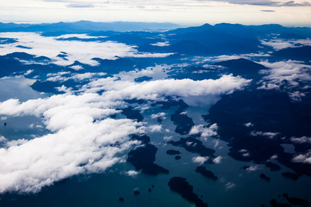 Above the sky with nice cloud