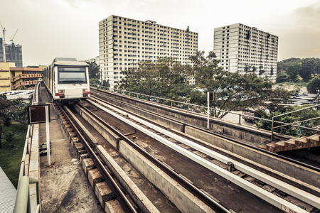Metro Train in Kuala Lumpur Malaysiaの写真素材