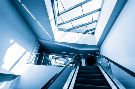 Modern hall inside office centerのeditorial素材