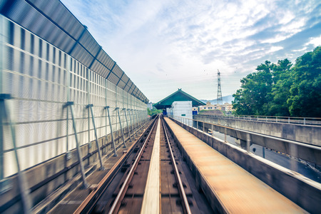 Sky train through the city center in Kuala Lumpurのeditorial素材