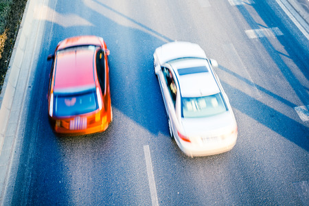 Cars on the road