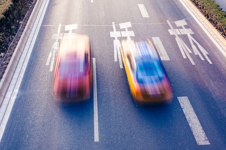 Cars on the road