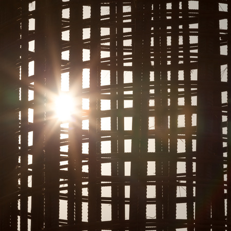 Stock rebar at construction