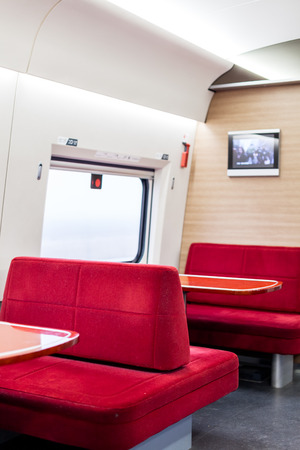 The restaurant in fast trainのeditorial素材