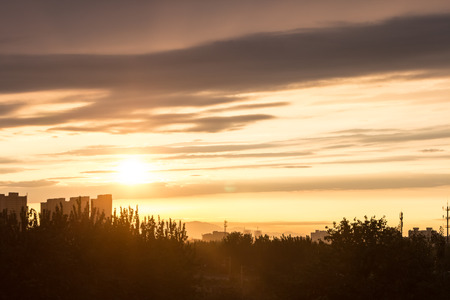 Sunset cloudsの写真素材