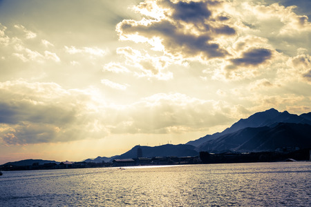 Yanqi lake at sunset
