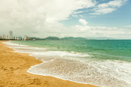 sand of beach vietnam seaの写真素材