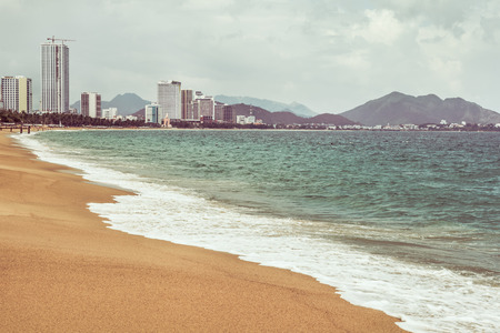 sand of beach vietnam seaの写真素材