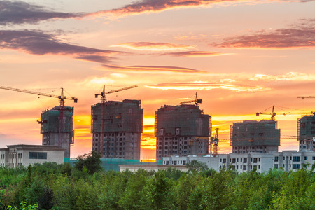 Construction siteのeditorial素材