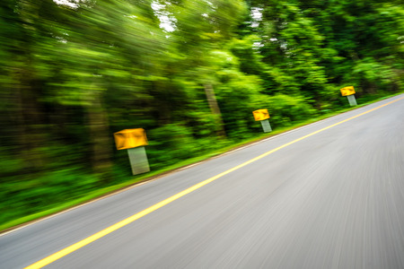 Motion blurred highway
