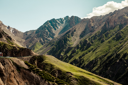 mountain in Xinjiang Chinaの写真素材