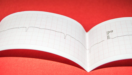 Heart rate on paper for recording an electrocardiogram, prevention of heart...