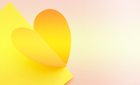 Heart-shaped template with copy space, delicate pastel romantic tones, love and Valentines day...