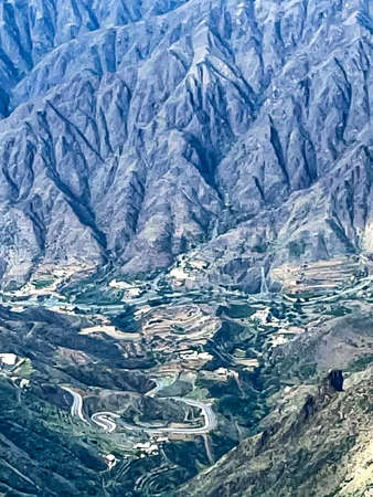 Aerial view of Colca Canyon in Peru, South America.の写真素材