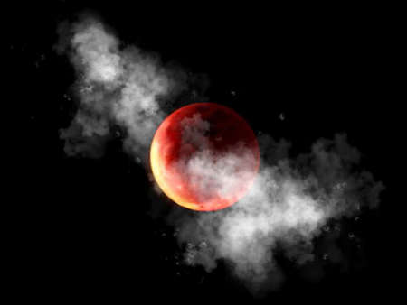 Super Moon.  Interesting photo of night sky background with beautiful full moon.